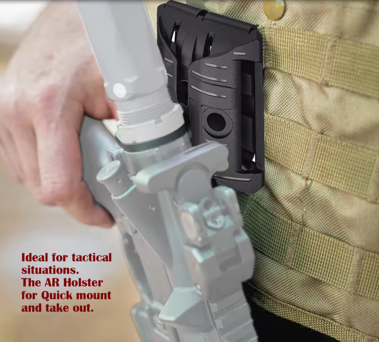 AR Buffer Tube Plate Holster