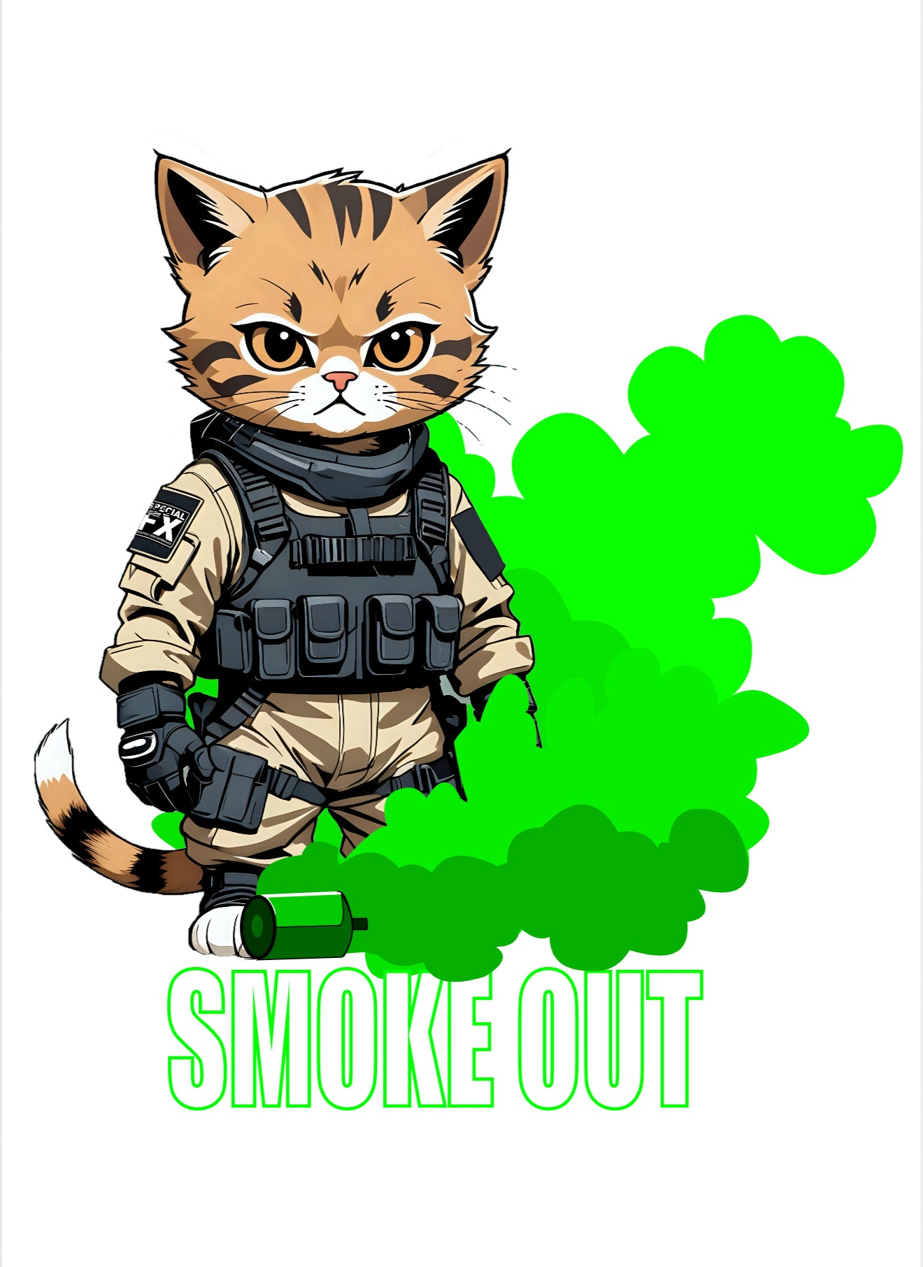 Tactical Cat - Smoke Out T-Shirt