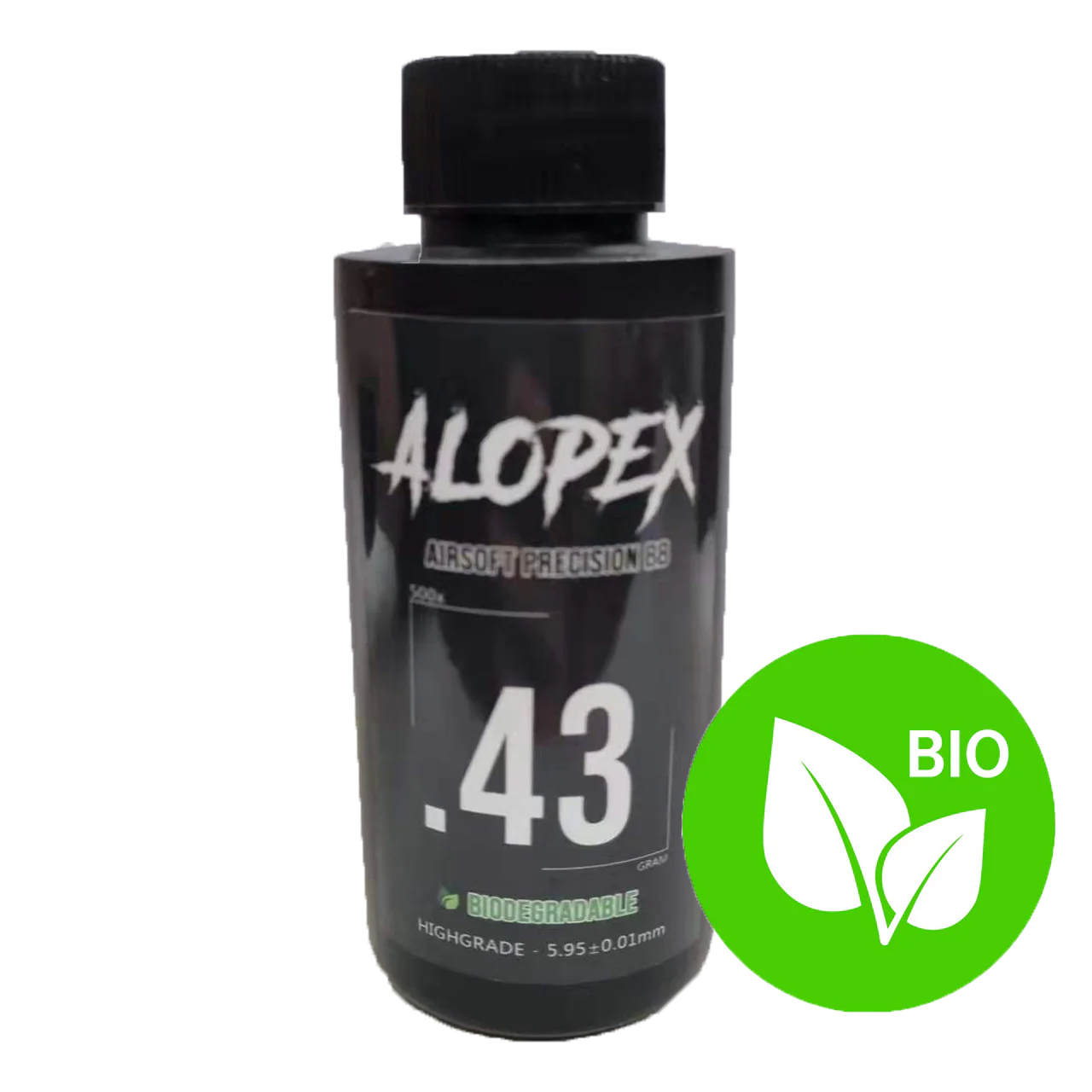 ALOPEX - AIRSOFT 6MM BIODEGRADABLE BB 0.43G - 500PCS