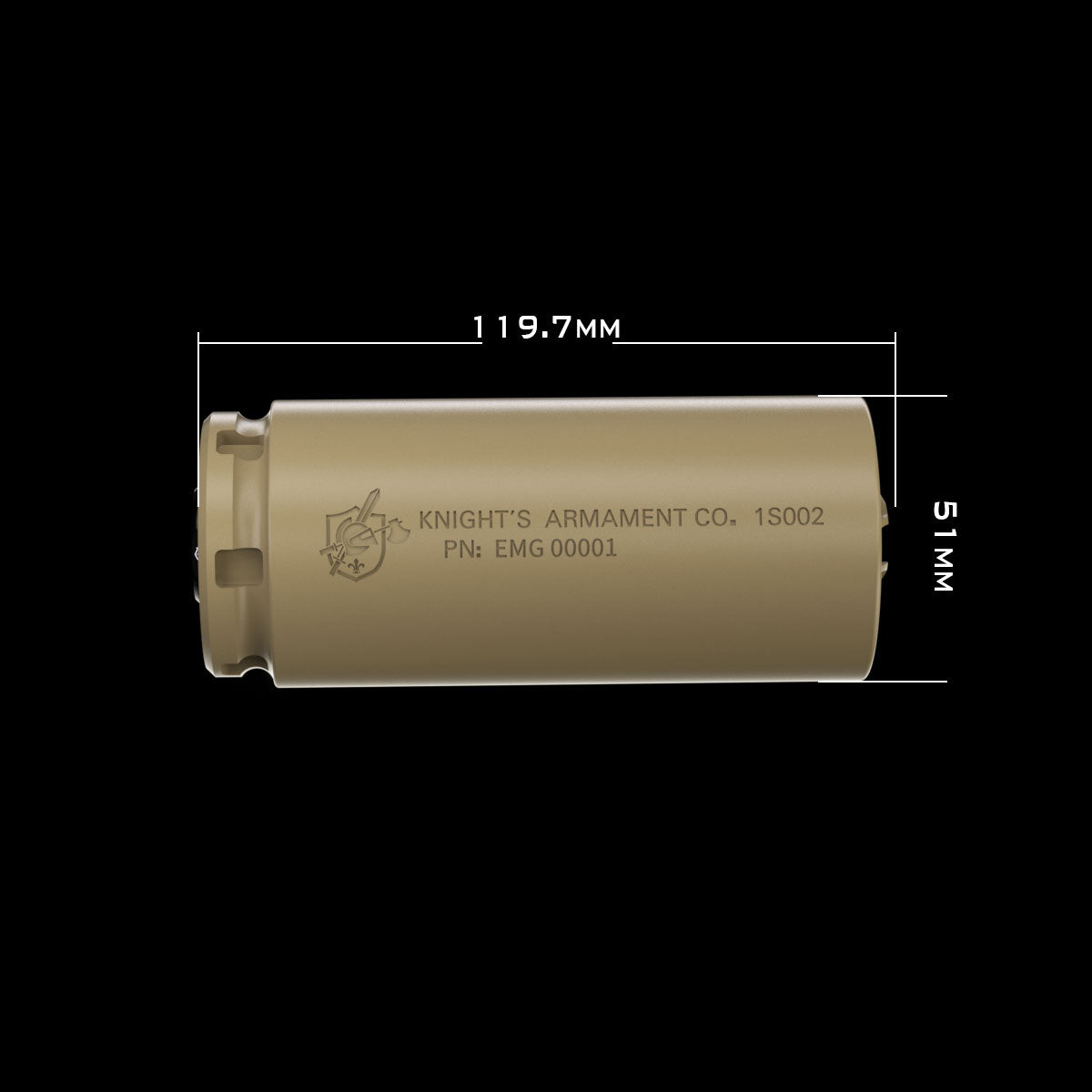 KAC QDC Suppressor with Flash Hider & Flare Mono Tracer Unit