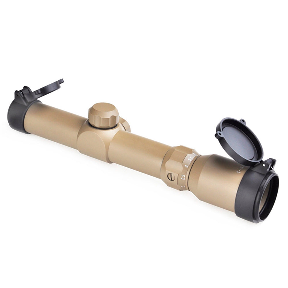 AIM-O Tactical Scope 1-4x24 Black / Dark Earth