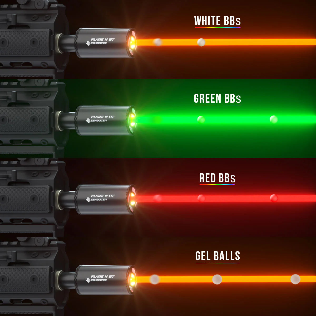 E-Shooter Flare M BT Tracer Unit with built in Chrono