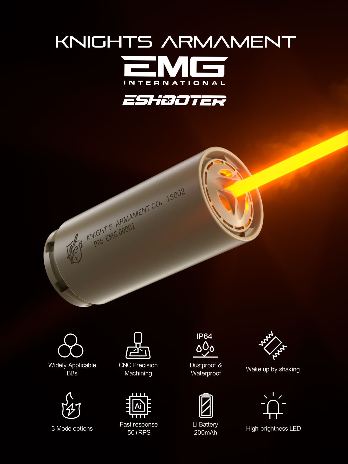 KAC QDC Suppressor with Flash Hider & Flare Mono Tracer Unit