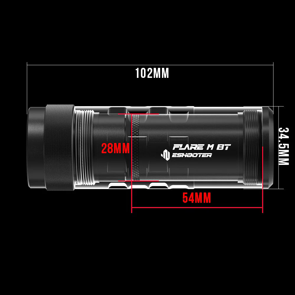 Eshooter Flare Tracer Aluminium Supressor Case