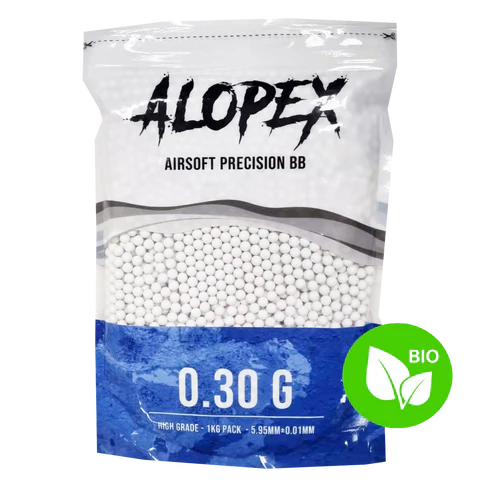 ALOPEX - AIRSOFT 6MM BIODEGRADABLE BB 0.30G - 1KG PACK