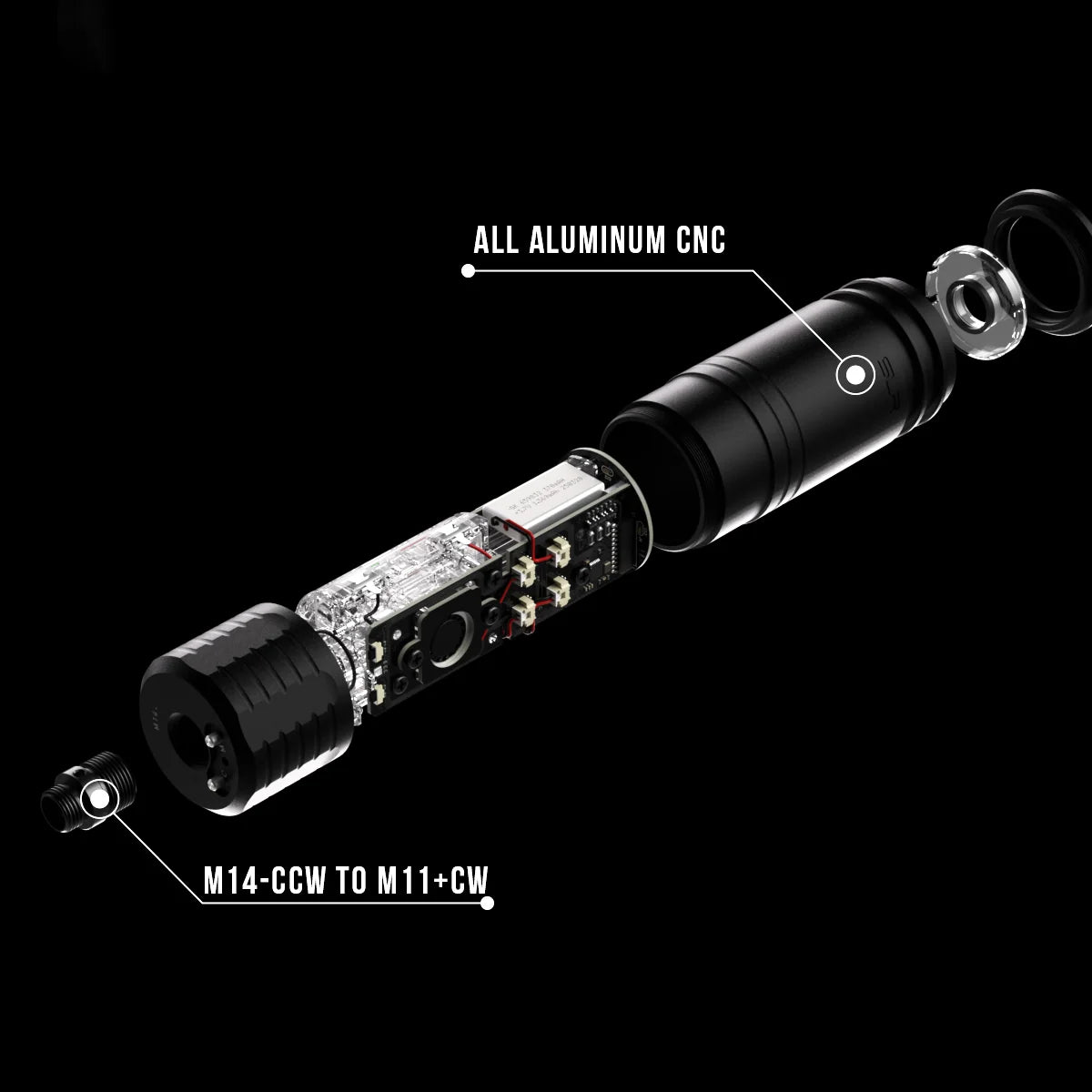 LICENSED LANCER TACTICAL x SLR N.O.T.A.S. Faux Suppressor Built-in Flare Smoky BT Tracer